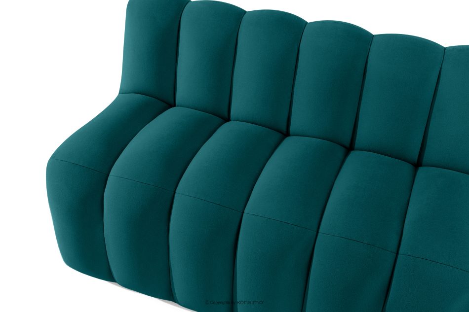 CORDA Gepolsterte Esszimmerbank 120 cm marineblauer Velours marineblau - Foto 4