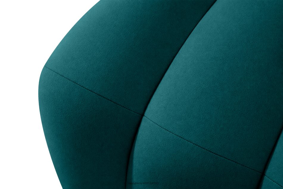 CORDA Gepolsterte Esszimmerbank 120 cm marineblauer Velours marineblau - Foto 7