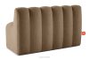 CORDA Gepolsterte Esszimmerbank 120 cm beiger Velours beige - Foto 4