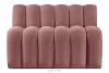 CORDA Gepolsterte Esszimmerbank 120 cm rosa Velours rosa - Foto 1