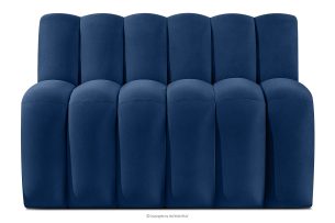 CORDA, https://konsimo.de/kollektion/corda/ Gepolsterte Esszimmerbank 120 cm dunkelblauer Velours dunkelblau - Foto