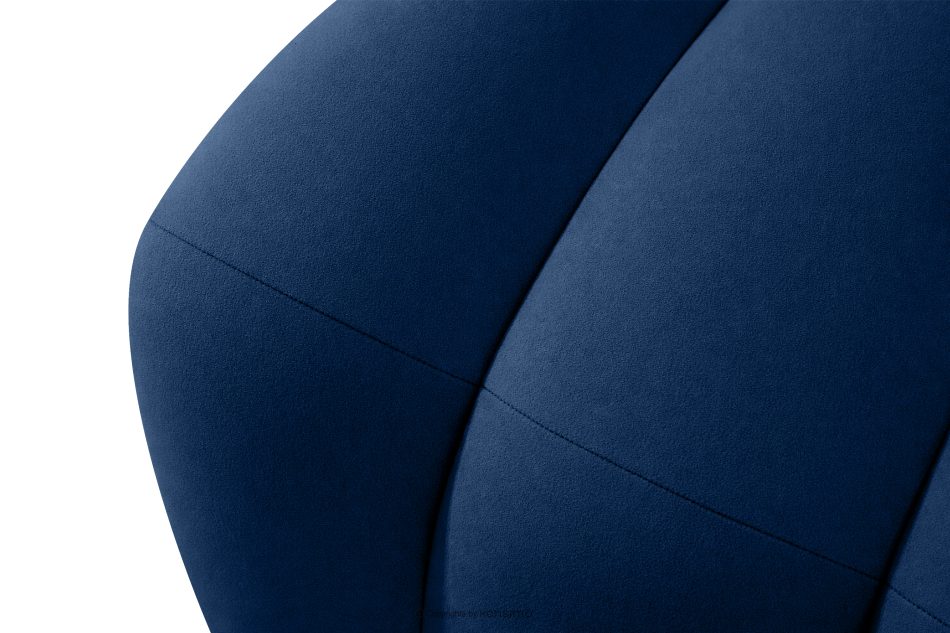 CORDA Gepolsterte Esszimmerbank 120 cm dunkelblauer Velours dunkelblau - Foto 7