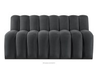 Gepolsterte Esszimmerbank 160 cm dunkelgrauer Velours