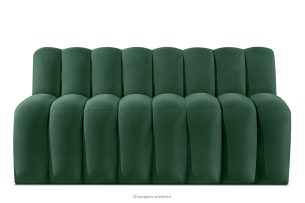 CORDA, https://konsimo.de/kollektion/corda/ Gepolsterte Esszimmerbank 160 cm dunkelgrüner Velours dunkelgrün - Foto