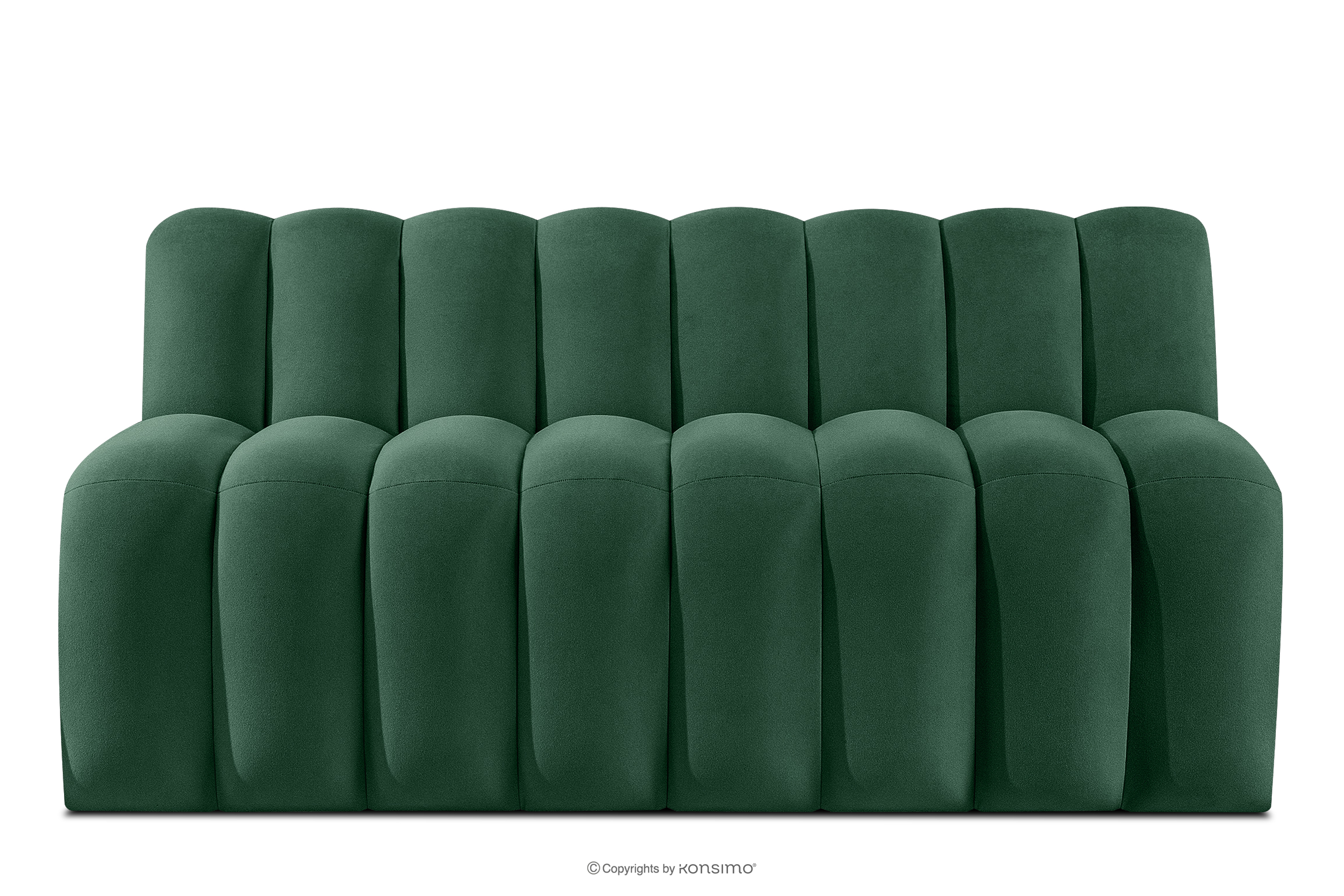 Gepolsterte Esszimmerbank 160 cm dunkelgrüner Velours