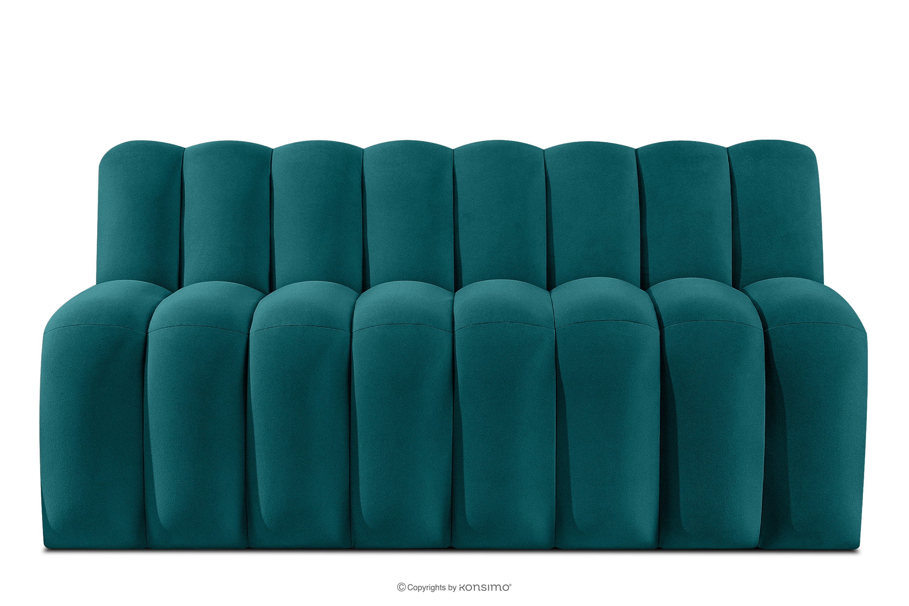 Gepolsterte Esszimmerbank 160 cm marineblauer Velours