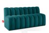 CORDA Gepolsterte Esszimmerbank 160 cm marineblauer Velours marineblau - Foto 3
