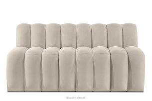 CORDA, https://konsimo.de/kollektion/corda/ Gepolsterte Esszimmerbank 160 cm cremefarbener Velours cremefarben - Foto