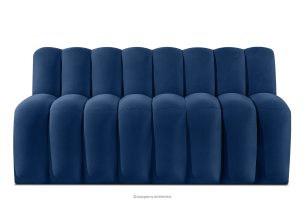 CORDA, https://konsimo.de/kollektion/corda/ Gepolsterte Esszimmerbank 160 cm dunkelblauer Velours dunkelblau - Foto