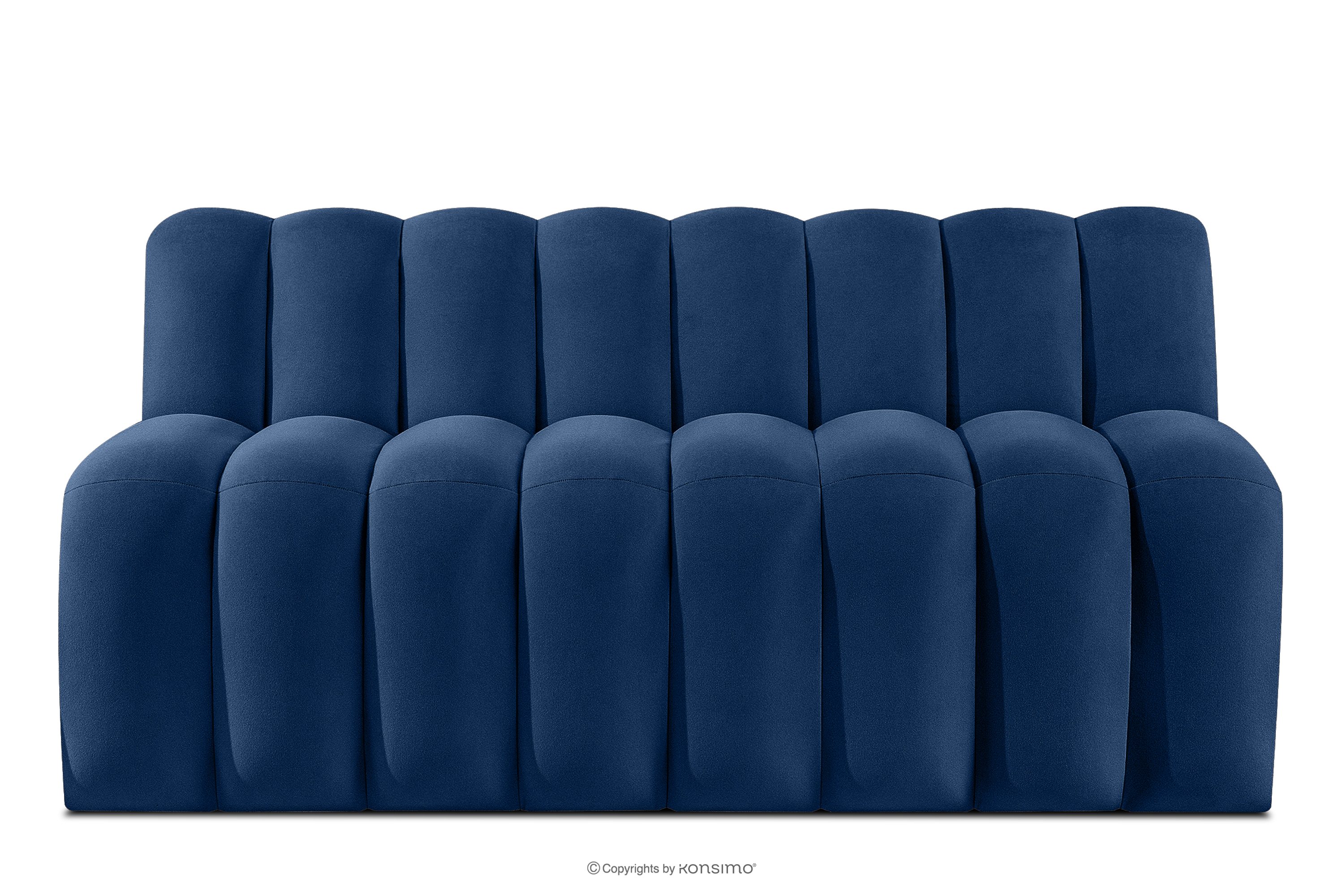 Gepolsterte Esszimmerbank 160 cm dunkelblauer Velours