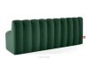 CORDA Gepolsterte Esszimmerbank 200 cm dunkelgrüner Velours dunkelgrün - Foto 4