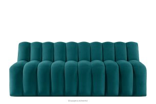 CORDA, https://konsimo.de/kollektion/corda/ Gepolsterte Esszimmerbank 200 cm marineblauer Velours marineblau - Foto