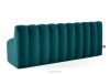 CORDA Gepolsterte Esszimmerbank 200 cm marineblauer Velours marineblau - Foto 4
