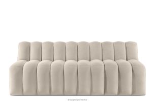 CORDA, https://konsimo.de/kollektion/corda/ Gepolsterte Esszimmerbank 200 cm cremefarbener Velours cremefarben - Foto