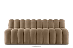 CORDA, https://konsimo.de/kollektion/corda/ Gepolsterte Esszimmerbank 200 cm beiger Velours beige - Foto