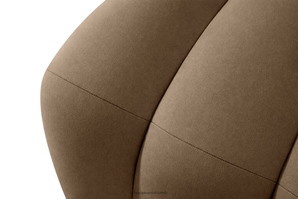 CORDA Gepolsterte Esszimmerbank 200 cm beiger Velours beige - Foto 7