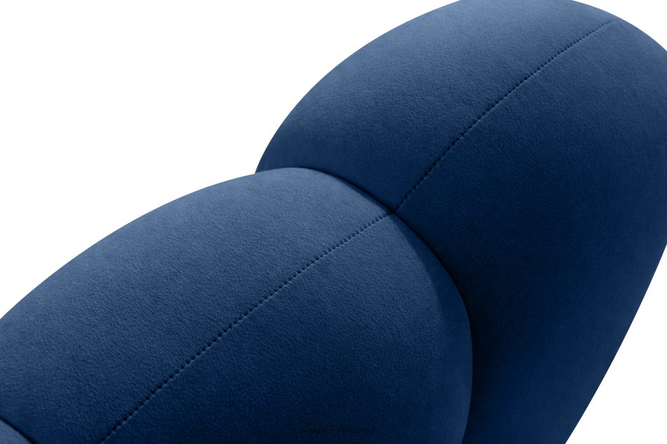 CORDA Gepolsterte Esszimmerbank 200 cm dunkelblauer Velours dunkelblau - Foto 6