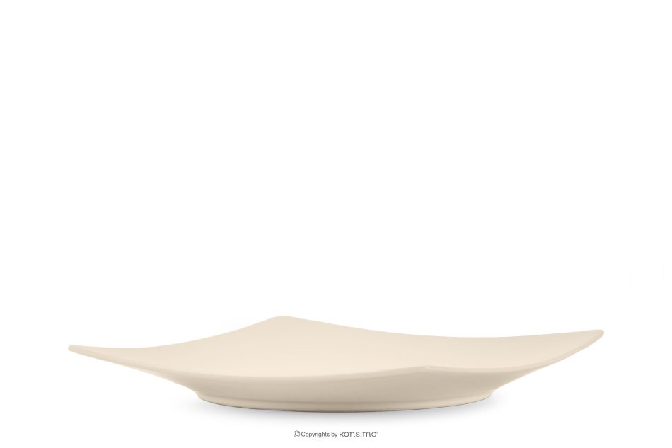 EPIRI Quadratischer Dessertteller beige glänzend beige glänzend - Foto 3