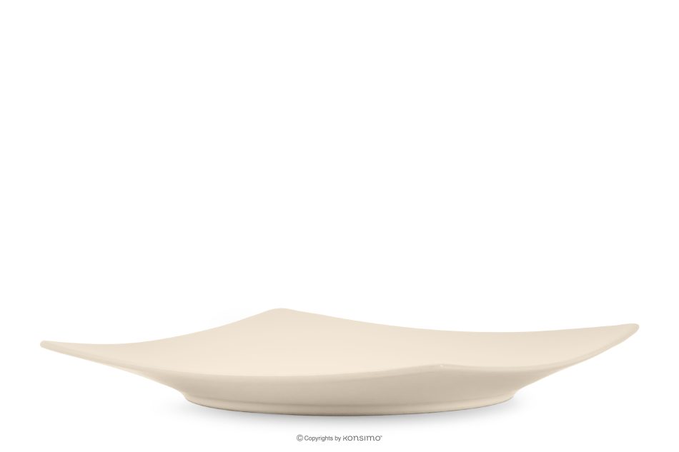 EPIRI Quadratischer Speiseteller beige glänzend beige glänzend - Foto 3