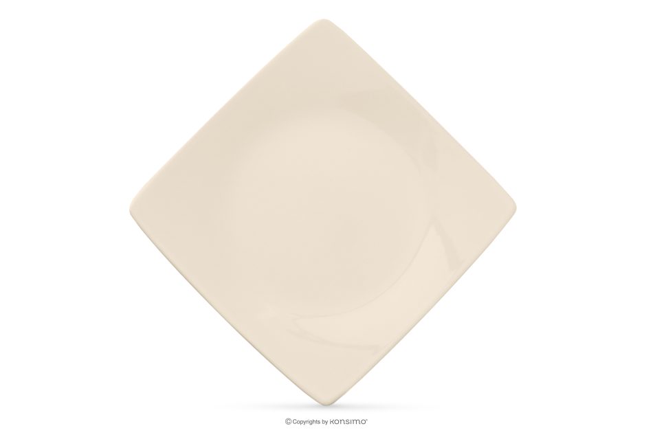 EPIRI Quadratischer Speiseteller beige glänzend beige glänzend - Foto 4