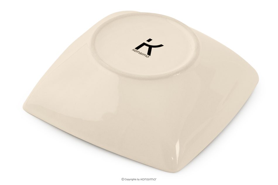 EPIRI Quadratisches Essgeschirrset beige glänzend 12 Personen (36 tlg) beige glänzend - Foto 7