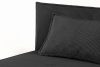 ROTI Boxspringbett mit Rückenlehne aus Kordstoff 90 cm dunkelgrau dunkelgrau - Foto 6