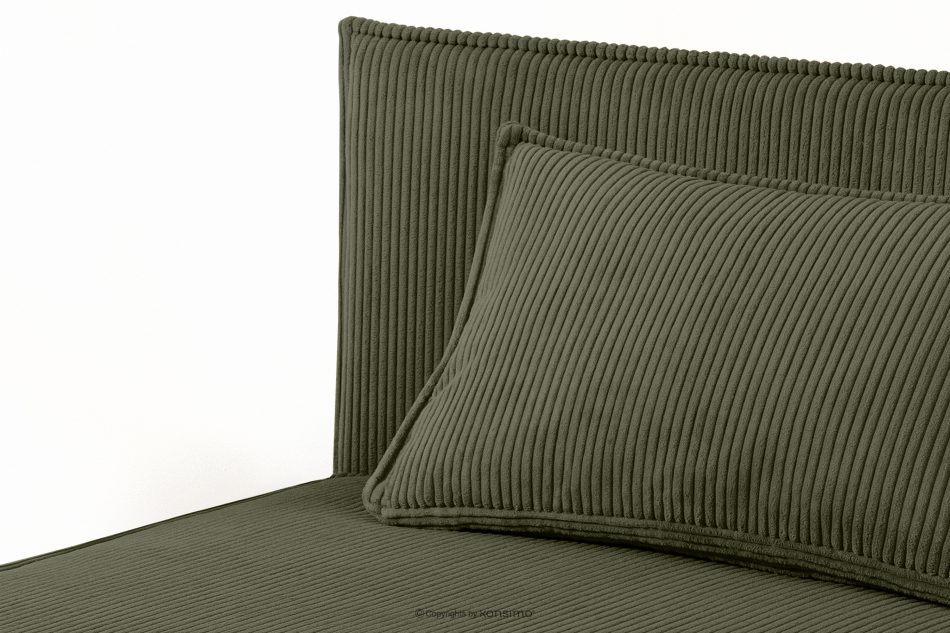 ROTI Boxspringbett mit Rückenlehne aus Kordstoff 90 cm olivgrün olivgrün - Foto 5