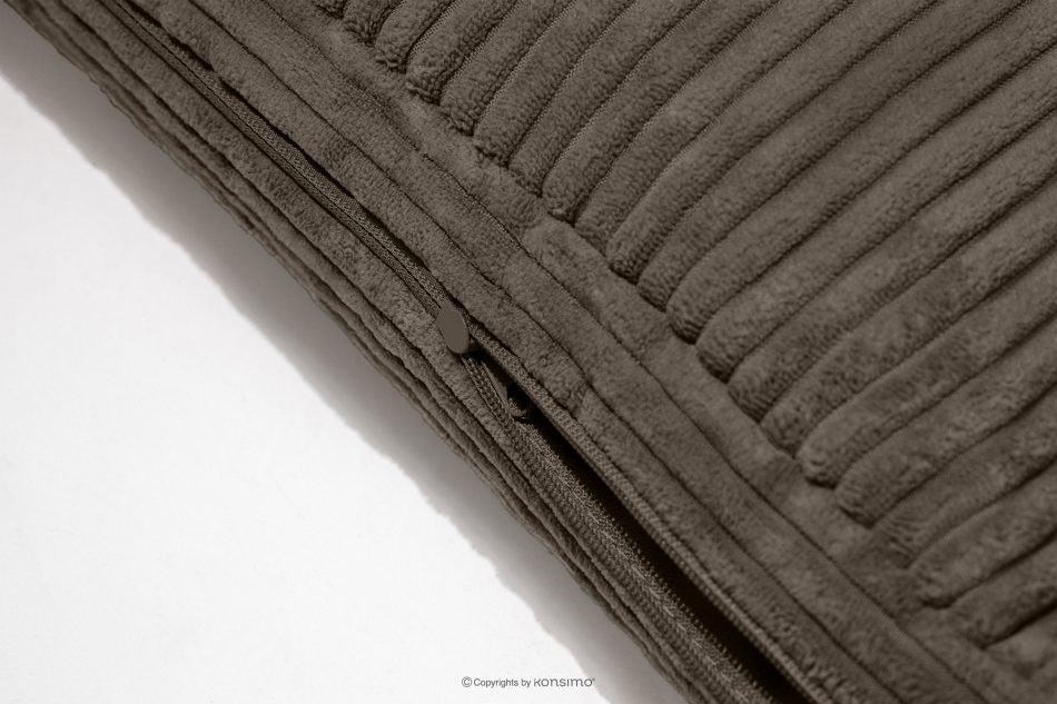 ROTI Boxspringbett 90 cm für Jugendliche mit Rückenlehne aus braunem Kordstoff braun - Foto 10