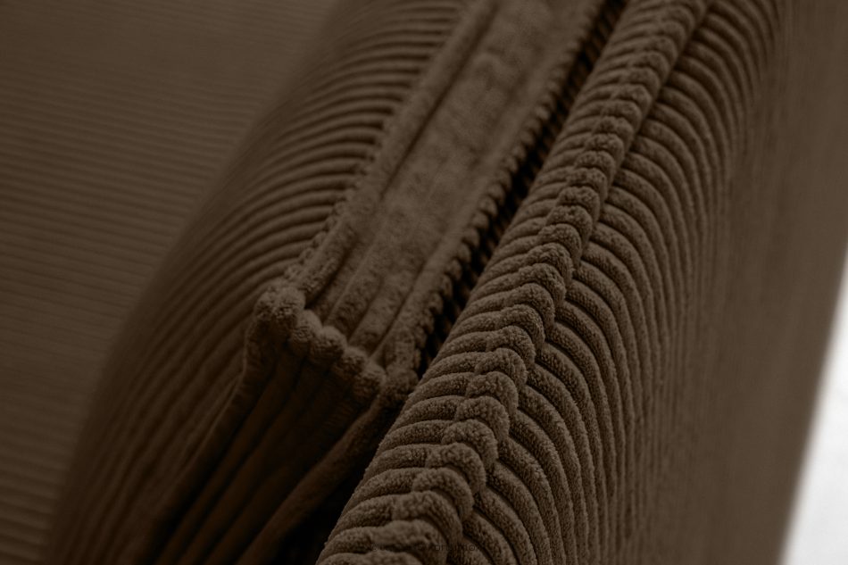 ROTI Boxspringbett 90 cm mit Rückenlehne aus dunkelbraunem Kordstoff dunkelbraun - Foto 9