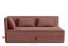 ROTI Boxspringbett 90 cm mit Rückenlehne aus rosa Kordstoff rosa - Foto 1