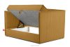 ROTI Boxspringbett 90 cm aus gelbem Kordstoff gelb - Foto 5