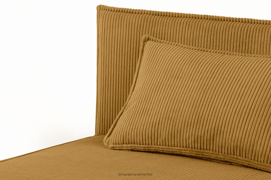 ROTI Boxspringbett 90 cm aus gelbem Kordstoff gelb - Foto 5