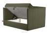 ROTI Boxspringbett 90 cm aus olivgrünem Kordstoff olivgrün - Foto 5