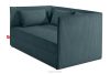 ROTI Boxspringbett für Jugendliche im Sofa-Stil aus Kordstoff 90 cm blau blau - Foto 3