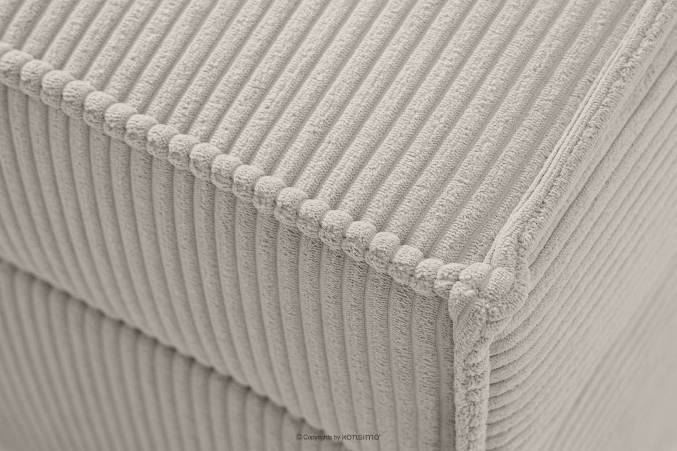 ROTI Boxspringbett für Jugendliche im Sofa-Stil aus Kordstoff 90 cm cremefarben cremefarben - Foto 7