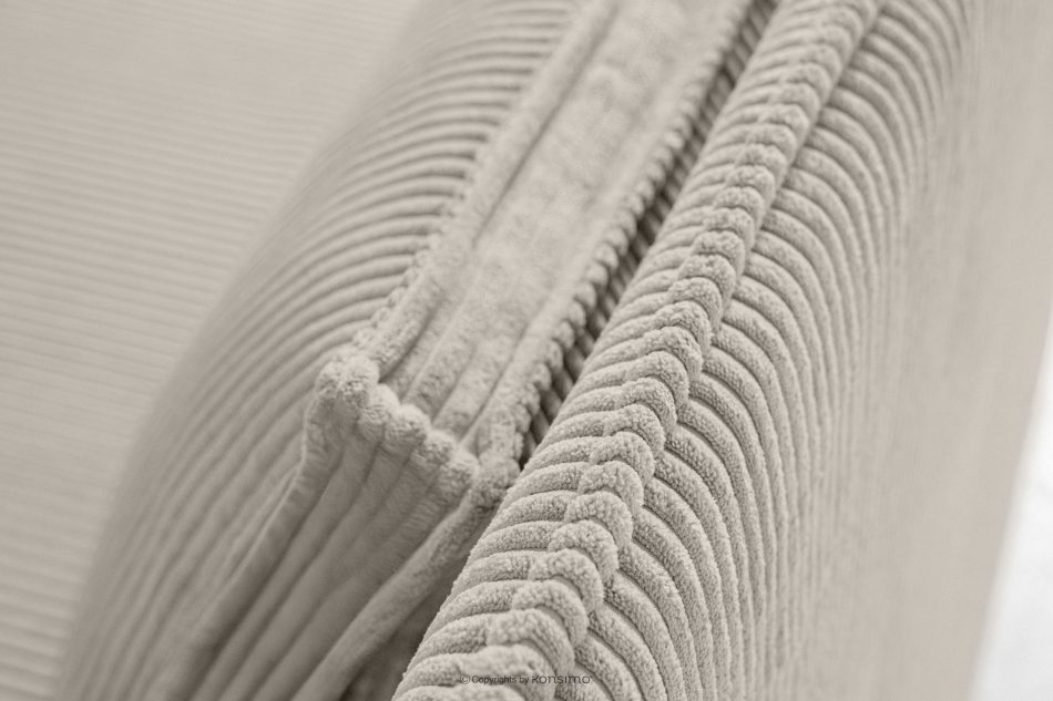 ROTI Boxspringbett für Jugendliche im Sofa-Stil aus Kordstoff 90 cm cremefarben cremefarben - Foto 9