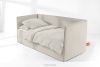 ROTI Boxspringbett für Jugendliche im Sofa-Stil aus Kordstoff 90 cm cremefarben cremefarben - Foto 2