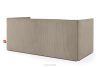 ROTI Boxspringbett für Jugendliche im Sofa-Stil aus Kordstoff 90 cm beige beige - Foto 4