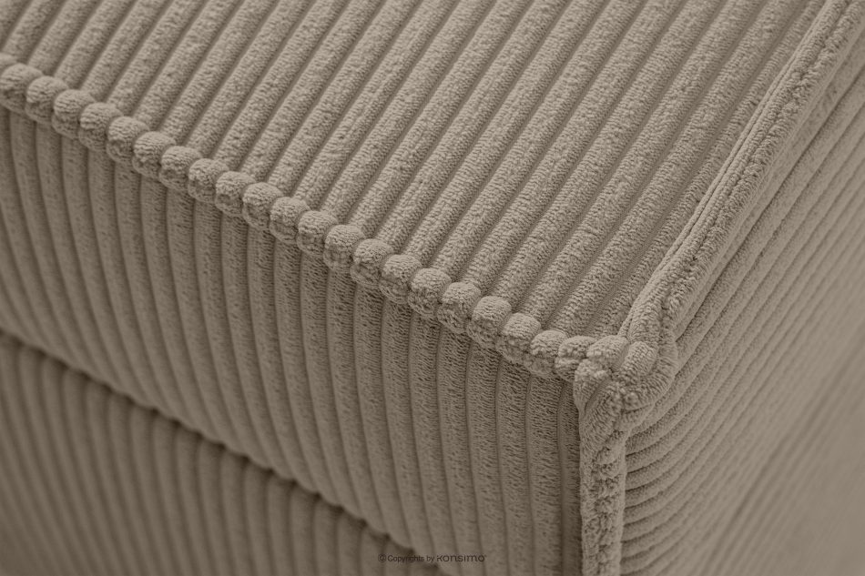 ROTI Boxspringbett für Jugendliche im Sofa-Stil aus Kordstoff 90 cm beige beige - Foto 7