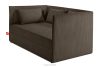 ROTI Boxspringbett für Jugendliche im Sofa-Stil aus Kordstoff 90 cm braun braun - Foto 3