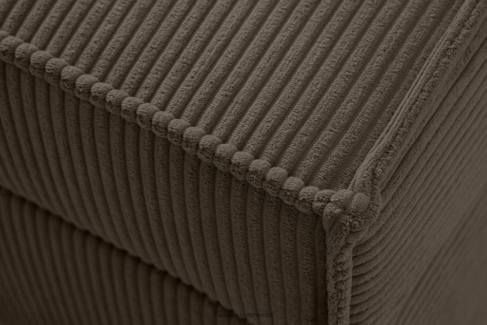 ROTI Boxspringbett für Jugendliche im Sofa-Stil aus Kordstoff 90 cm braun braun - Foto 7