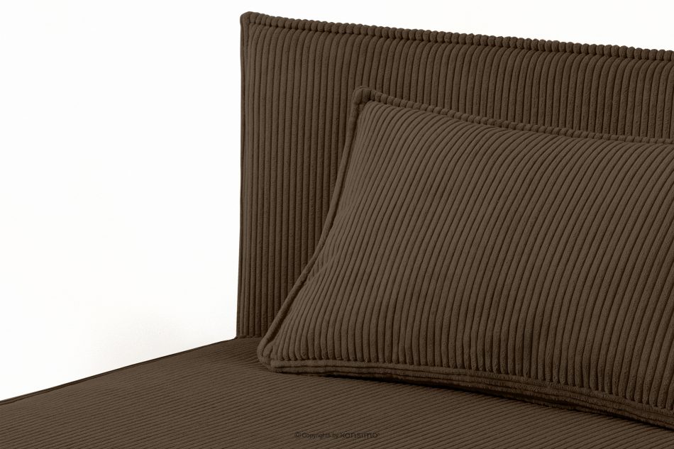 ROTI Boxspringbett mit Sofalehne aus Kordstoff 90 cm dunkelbraun dunkelbraun - Foto 5