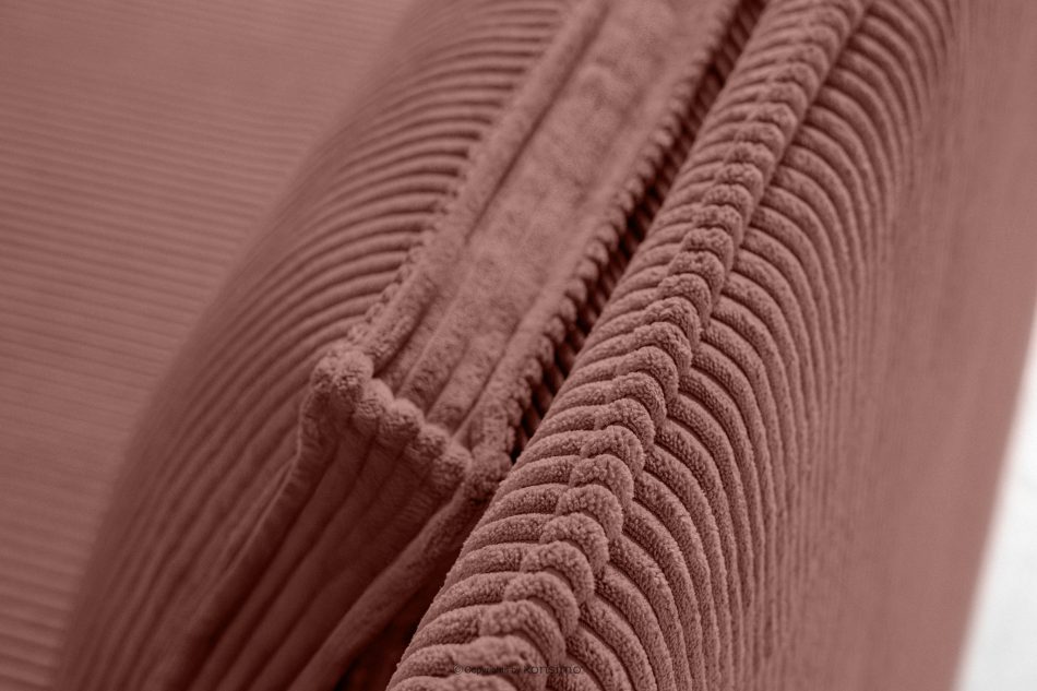 ROTI Boxspringbett mit Sofalehne aus Kordstoff 90 cm rosa rosa - Foto 9