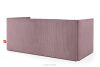 ROTI Boxspringbett mit Sofalehne aus Kordstoff 90 cm hellviolett hellviolett - Foto 4