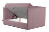 ROTI Boxspringbett mit Sofalehne aus Kordstoff 90 cm hellviolett hellviolett - Foto 5