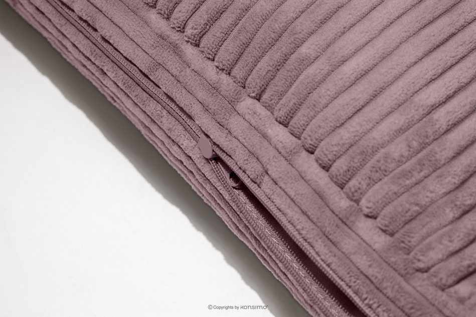 ROTI Boxspringbett mit Sofalehne aus Kordstoff 90 cm hellviolett hellviolett - Foto 10