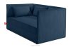 ROTI Boxspringbett mit Sofalehne aus Kordstoff 90 cm marineblau marineblau - Foto 3