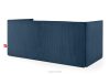 ROTI Boxspringbett mit Sofalehne aus Kordstoff 90 cm marineblau marineblau - Foto 4