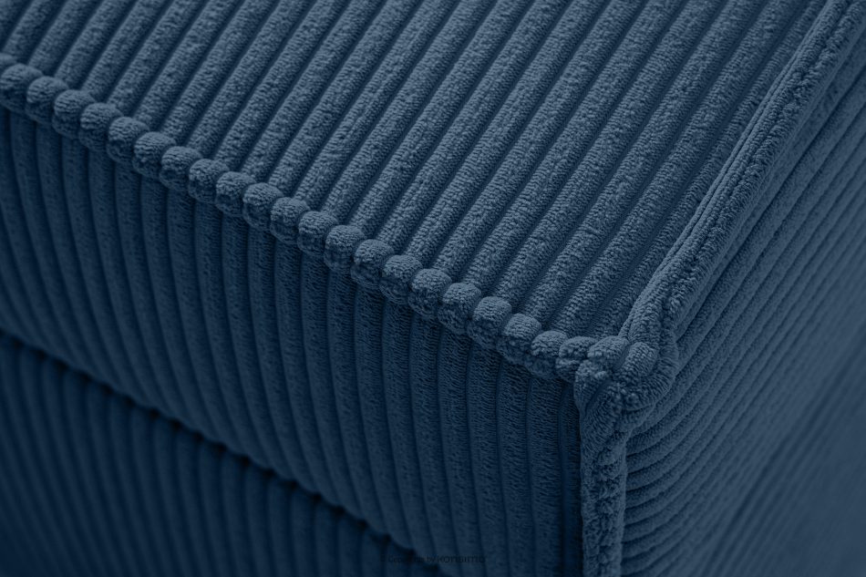 ROTI Boxspringbett mit Sofalehne aus Kordstoff 90 cm marineblau marineblau - Foto 7