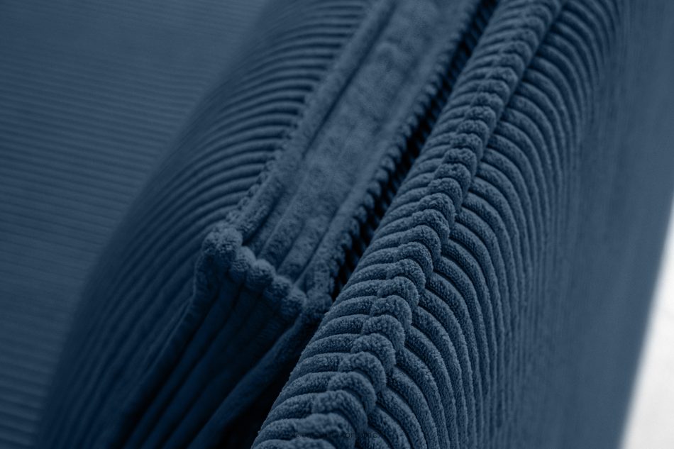 ROTI Boxspringbett mit Sofalehne aus Kordstoff 90 cm marineblau marineblau - Foto 9